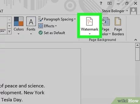 how to create a watermark in word for mac